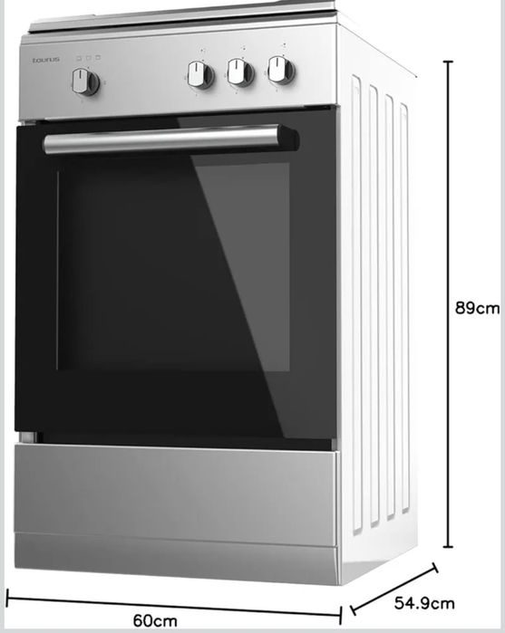 Fogão Taurus inox a gás butano, com 3 queimadores, com garantia.