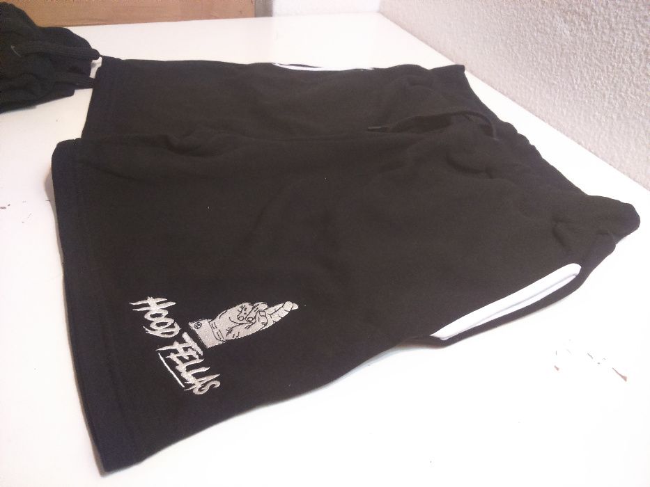 Calções de Treino Novos Pretos Hood Fellas L