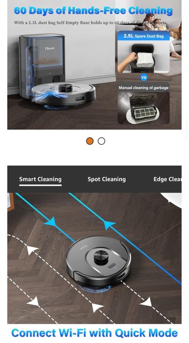 Миючий робот пилосос Tikom L8000 Plus