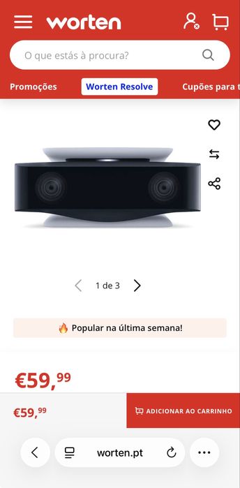 Camera PS5 como nova