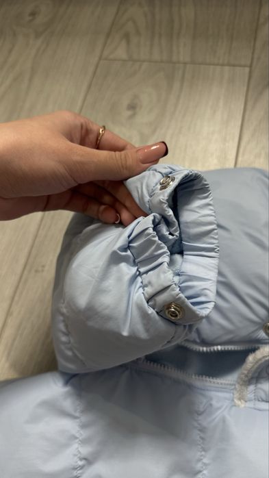 Дуже теплий зимовий блакитний комбінезон на хлопчика