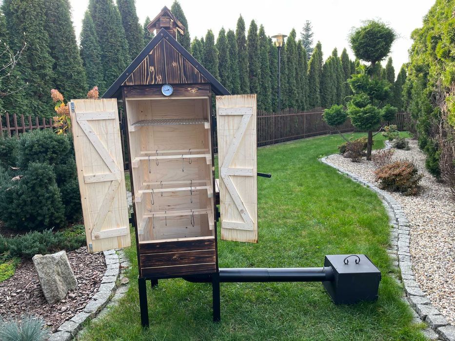 Wędzarnia ogrodowa drewniana DUŻY BIG BEN