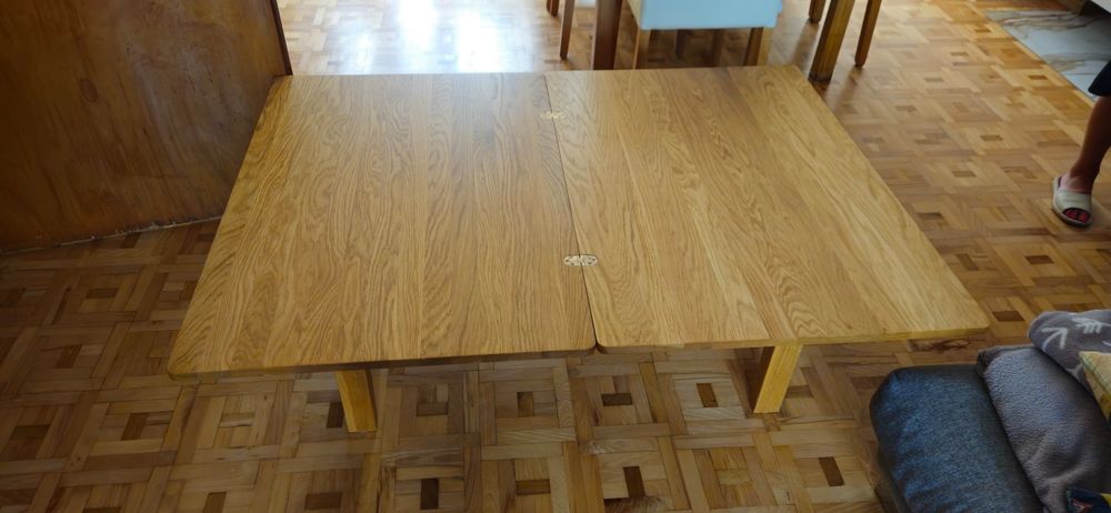 Piękna ława dębowa rozkładana.