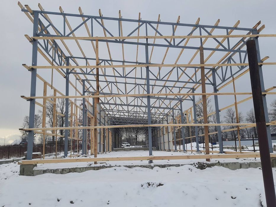 Металоконструкції,ангари,ферми.