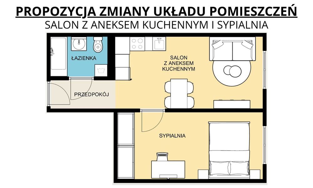 2 funkcjonalne pokoje z widokiem | Bytków | Możliwa zamiana