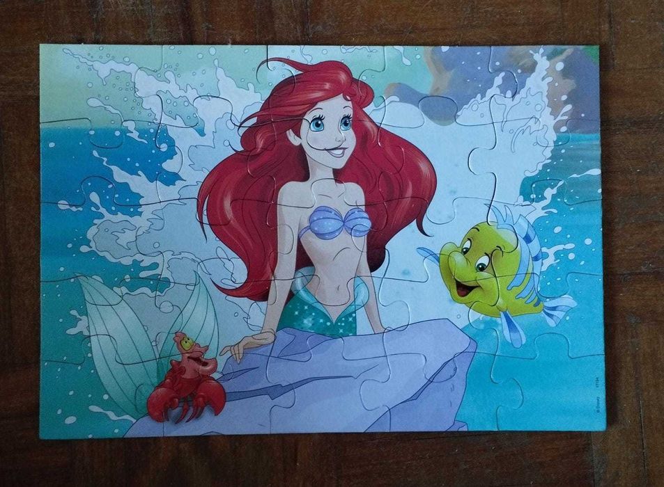 Puzzle Princesas Disney - 2 puzzles em madeira