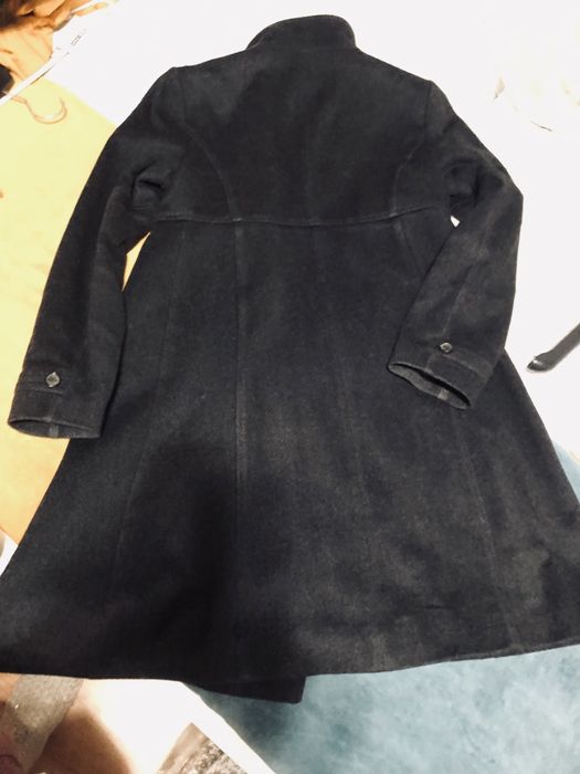 Casaco comprido cinza escuro Zara