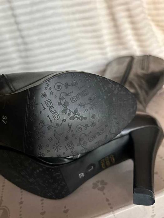 Kozaki DUO Geonova SZEROKA CHOLEWKA 41cm całe z naturalnej skóry 37