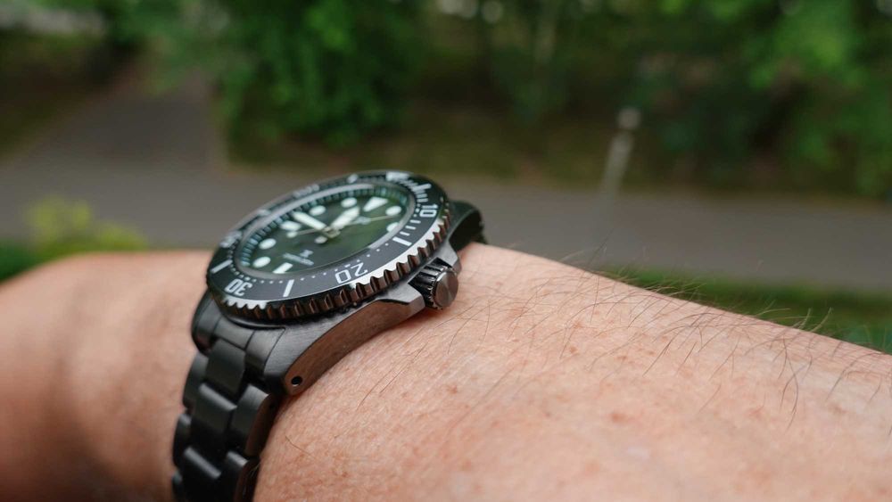Zegarek SEIKO PROSPEX SOLAR DIVER All Black - męski - jak nowy - gwarancja do 03.2028