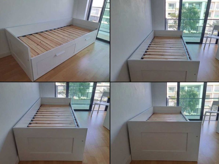 Cama IKEA BRIMNES com Gavetas | Excelente Estado | 80x200 cm
