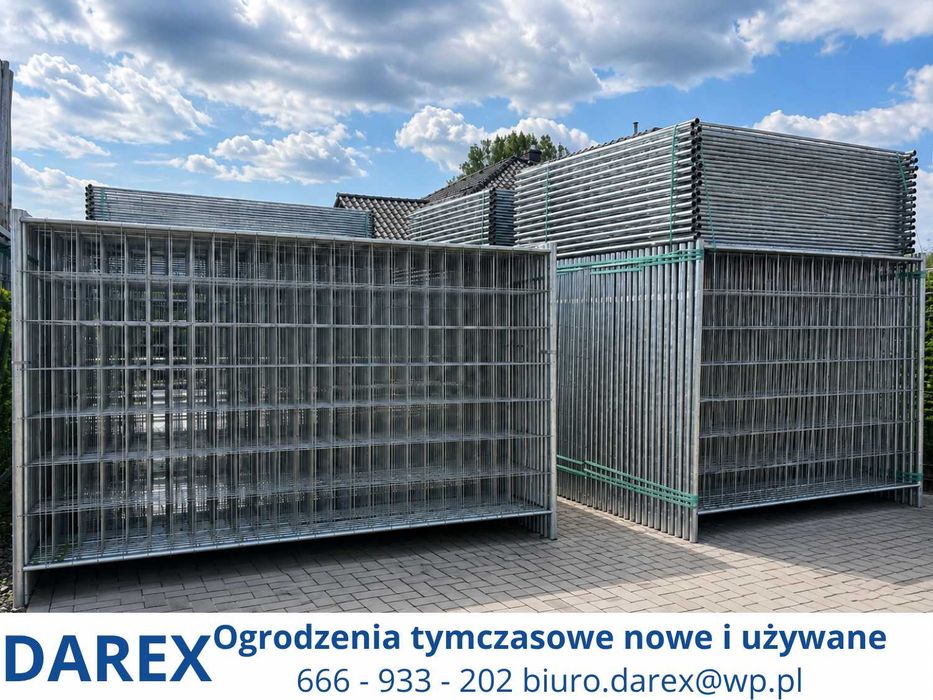 Ogrodzenie tymczasowe budowlane NOWE – panel ażurowy 3,5 × 2 m