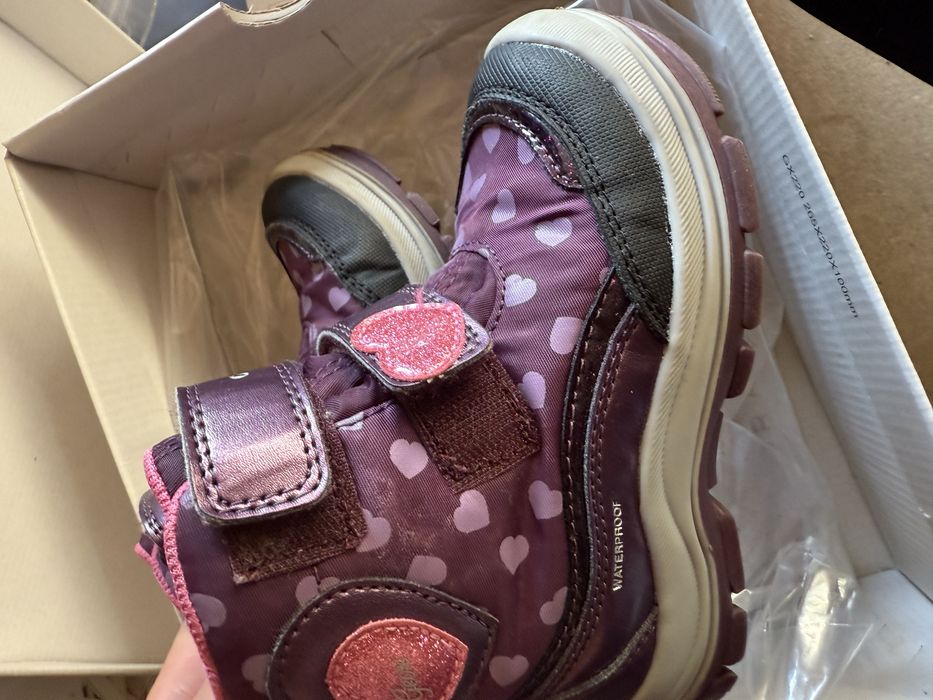 Чобітки, ботинки дитячі geox фіолетові