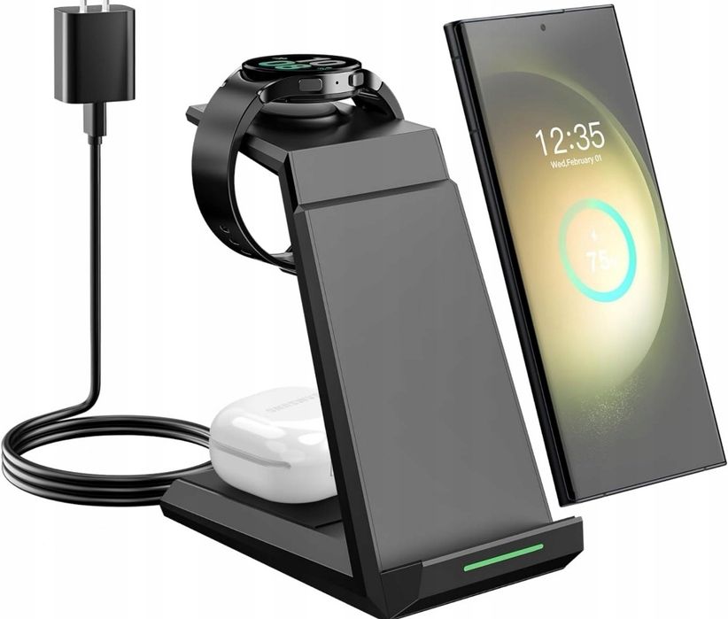 Bezprzewodowa ładowarka do telefonu - NANAMI HM006 3 w 1