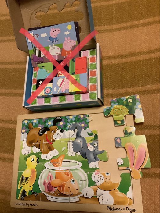 Головоломка пазл рамка вкладыш Melissa&Doug малыш развитие