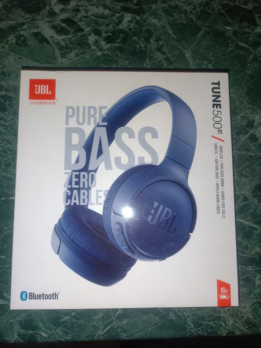 Навушники сині накладні бездротові JBL T500BT Blue (JBLT500BTBLU)