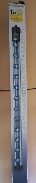 Iluminação p/aquário: Barras LED submersíveis de 1 metro, a estrear