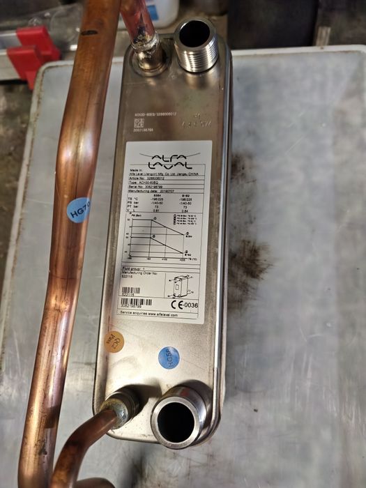 Теплообменник с кондиционера воздух -вода