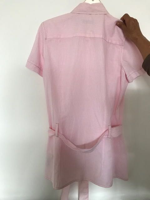 Camisa Riscas Rosa como NOVA L