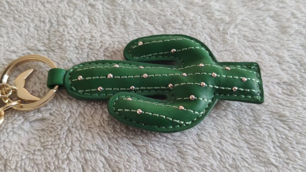 Brelok breloczek skórzany kaktus