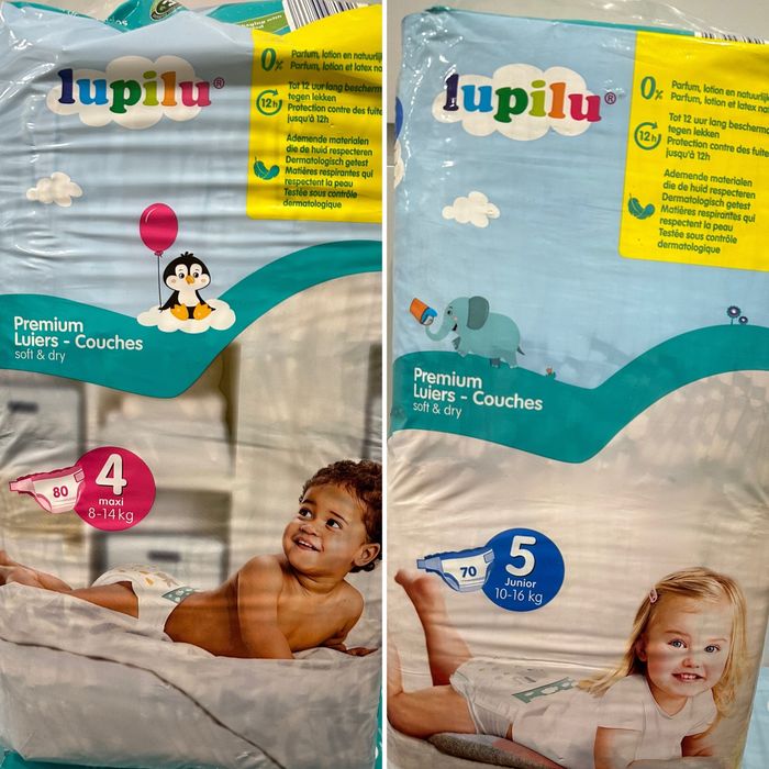 Підгузки Lupilu premium 4 (80 шт) і 5 (70 шт)  6 р(30 шт)Ціни в описі