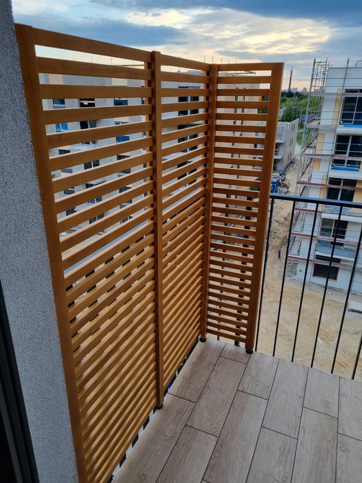Nowoczesna pergola kratka taras balkon drabinka