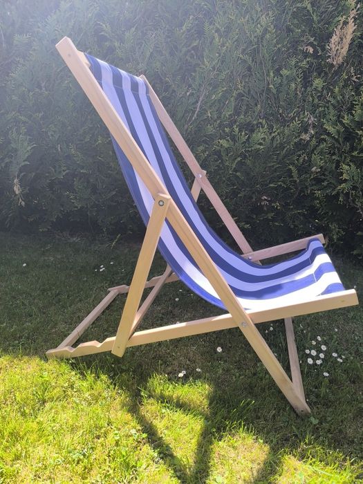 Leżak drewniany stelaż leżak plażowy regulowany