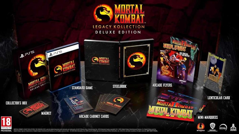 Mortal Kombat: Legacy Kollection звичайне видання та Deluxe Edition