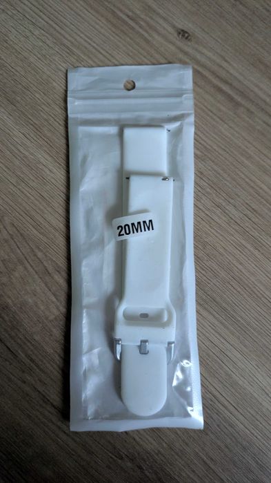 Biały damski pasek do zegarka