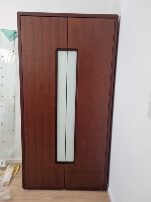 Szafa dwudrzwiowa + witryna ze szkłem