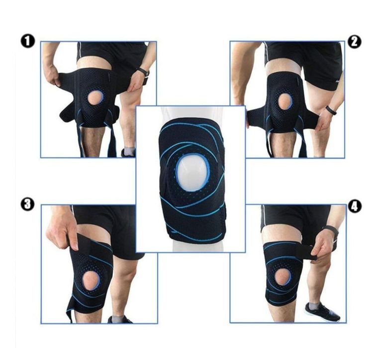 Бандаж на колено, наколенник с боковыми стабилизаторами