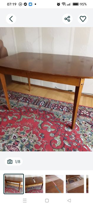 Стол обеденный раздвижной