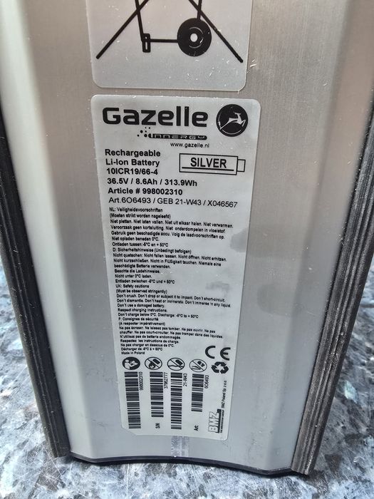 Gazelle Orange Innegry Nowa Bateria Silver 8,6ah