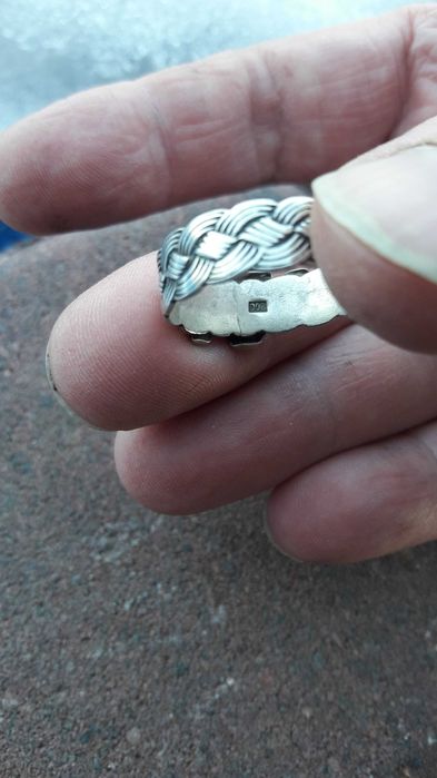 sygnet ss niemiecki czaszka srebro 800