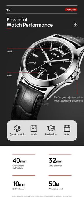 Чоловічий кварцовий годинник Casio MTP-1370 (Enticer) в оригінальній упаковці