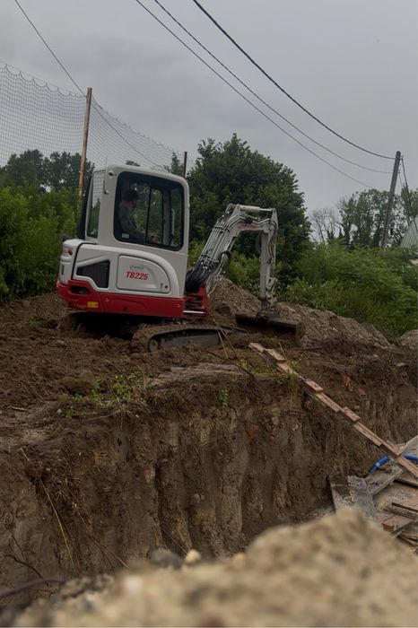 Usługi minikoparką prace ziemne minikoparka koparka wykopy