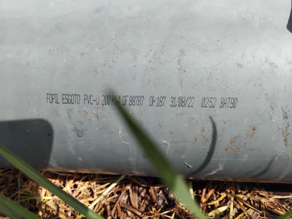 Tubos 6 m  PVC saneamento diâmetro d200