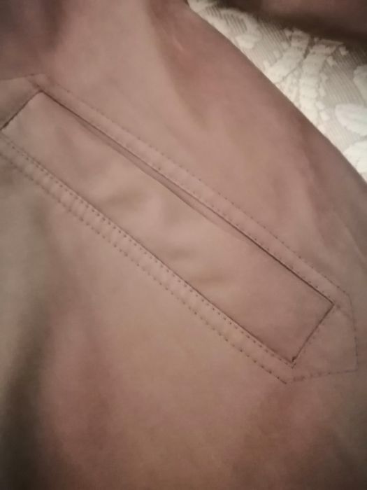 Gabardine castanha XL + casaco de nobuco com pêlo xl