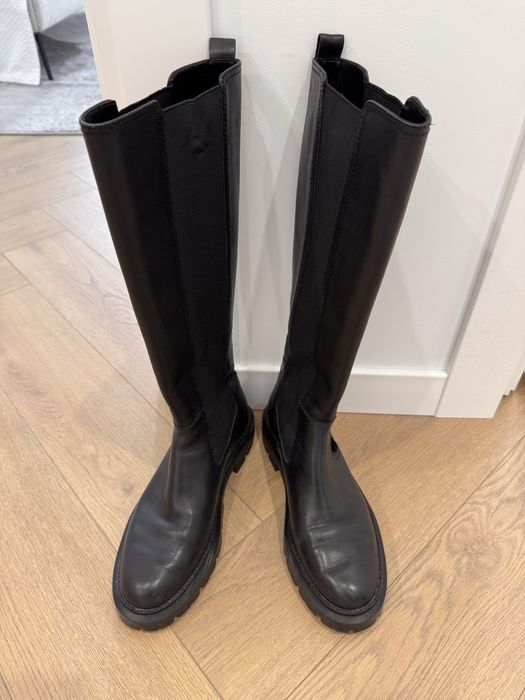 Шкіряні чоботи  Massimo Dutti