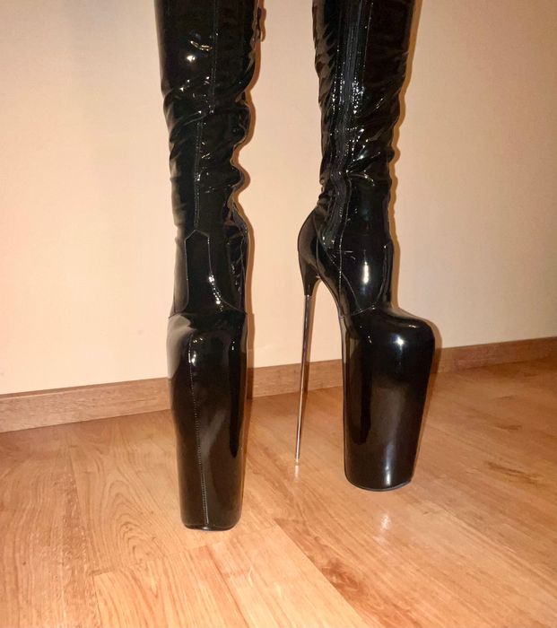 6/ OD RĘKI 39 !! 30 cm !! Buty metal heel kozaki !! 30 cm !! kozaczki