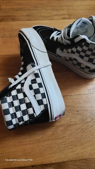 Tênis bota Vans sk8 xadrez n. 36