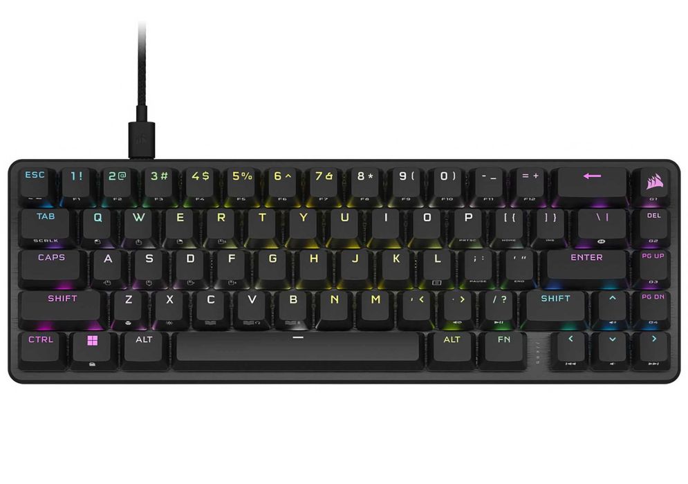 Ігрова клавіатура Corsair K65 PRO MINI RGB Black (дротова, оптико-механічна)