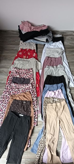 Paka ubrań dla dziewczynki 134,140,146 ponad 107 ubrań ODBIÓR OSOBISTY