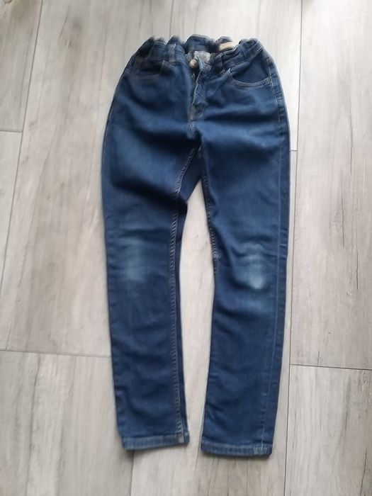 Jeansy Zara 140 granatowe