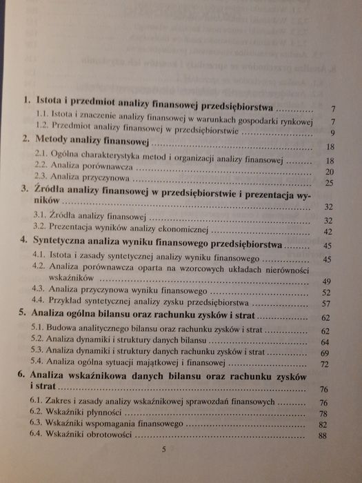 Analiza finansowa w przedsiębiorstwie Lech Bednarski