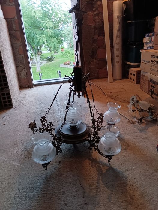 Selling two antique chandeliers