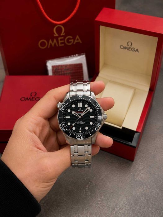 Мужские премиум часы Omega Seamaster Diver 300m Black