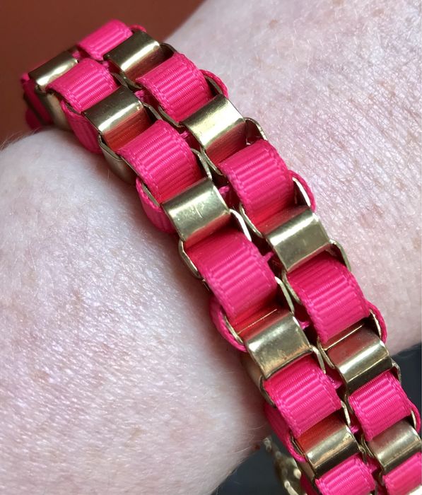 Bransoletka różowo-złota Elegancka Regulowana