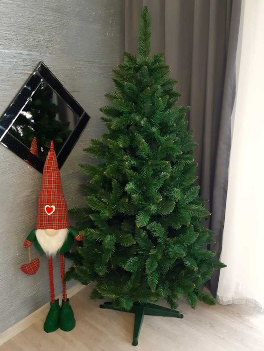 Choinka sztuczna zielona GĘSTA PUSZYSTA 120 cm + stojak