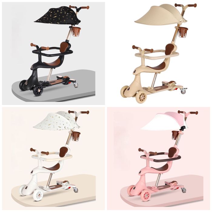 Самокат з навісом самокат з захисним бортиком 5 в 1 Maraton M7