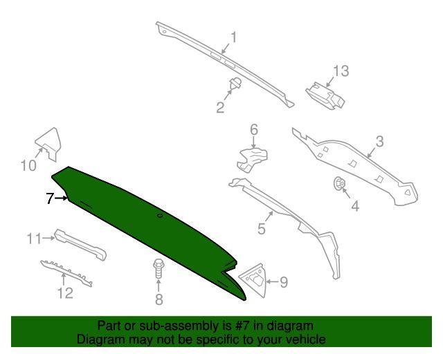 Osłona podsufitki plastik Land Rover Range Rover 13-19 OEM NOWA